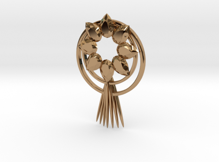 Sun goddess pendant(amaterasu) 3d printed