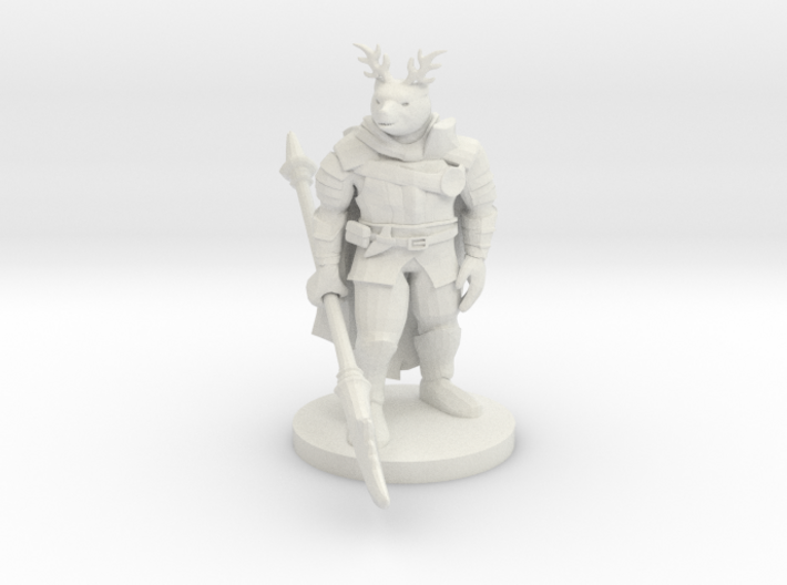 Were Bear Knight with Antlers 3d printed