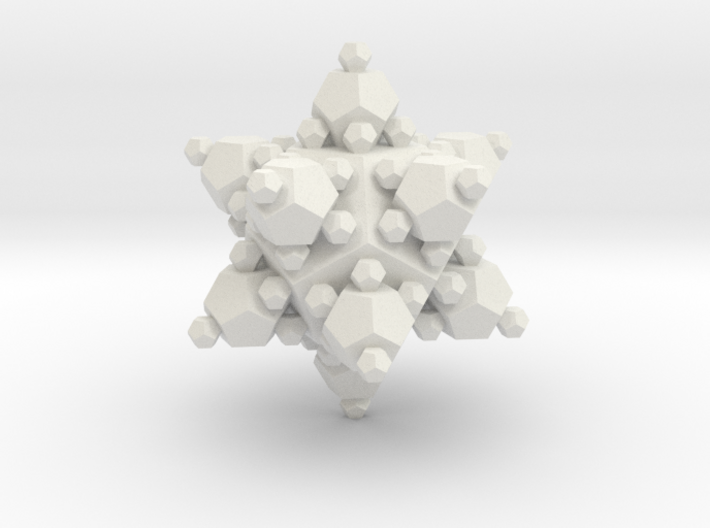 Small Dodecahedron approximated by dodecahedra 3d printed 