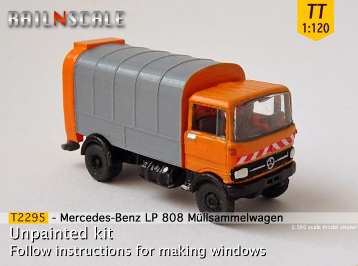 Mercedes-Benz LP 808 Müllsammelwagen (TT 1:120) 3d printed