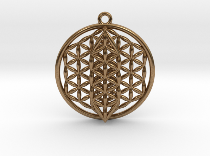 Flower Of Life w/ 15 Sephirot Tree of Life 1.5&quot; 3d printed