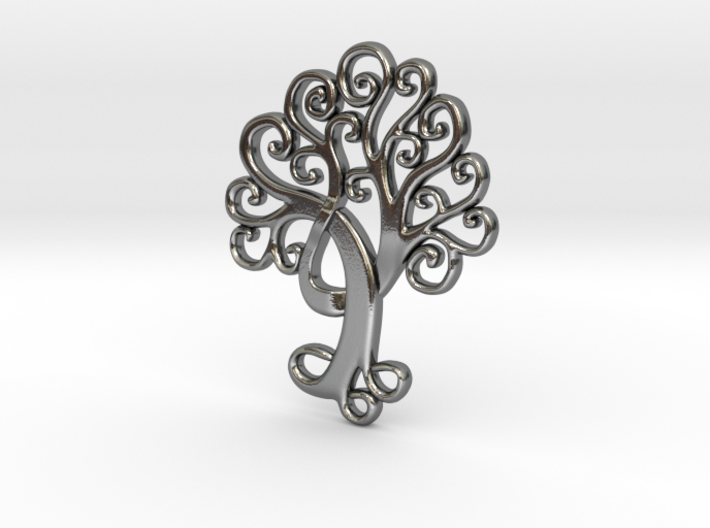 Life Tree Pendant 3d printed 