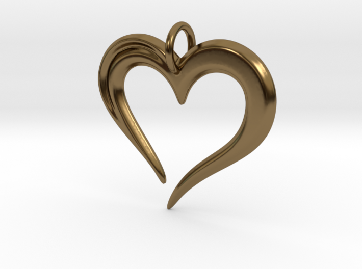Heart to Heart Pendant V2.0 3d printed