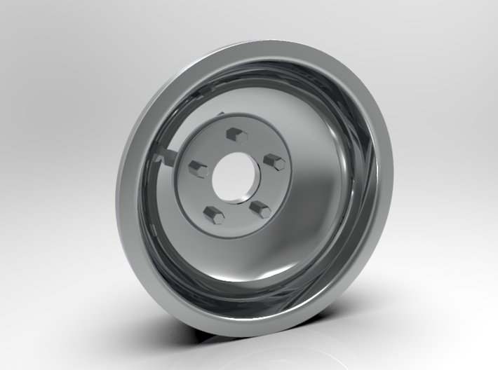 1:8 Rear Indy Solid Style Wheel 3d printed Computer Render Shown