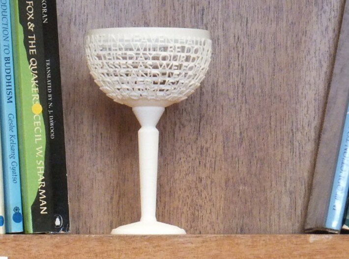 Customizable Chalice 3d printed Photo of this design, but with different text.