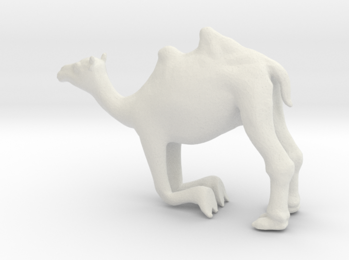 Printle Animal Camel Kneeling - 1/64 3d printed