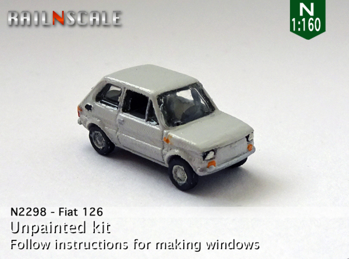 Fiat 126 (N 1:160) 3d printed