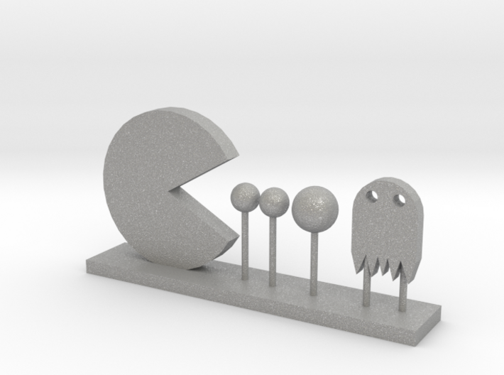 Pacman and Ghost 3d printed