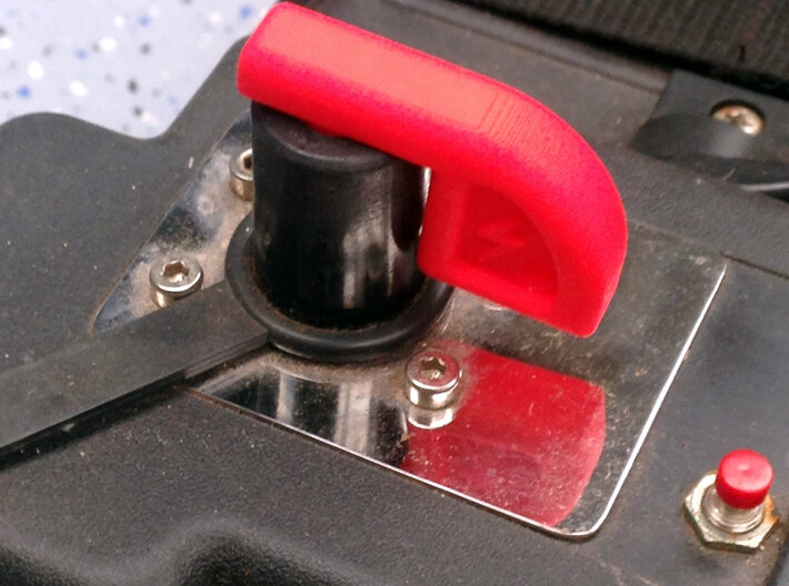 Low Profile Battery Isolator / Cutout Key 3d printed