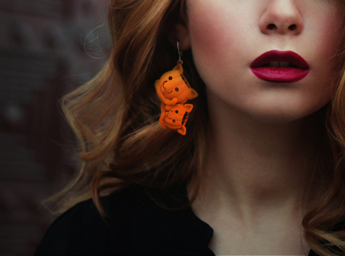 Pumpkin cat 3d printed