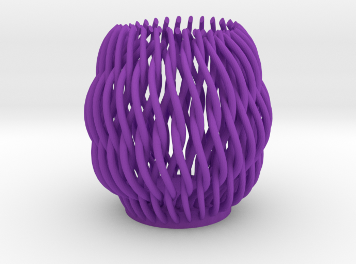 Spectacular Helicoid Mesh Vase - 10 cm 3d printed