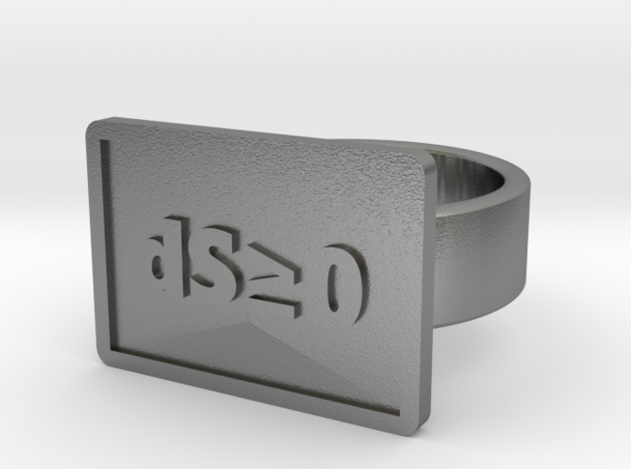 Second Law of Thermodynamics Ring 3d printed
