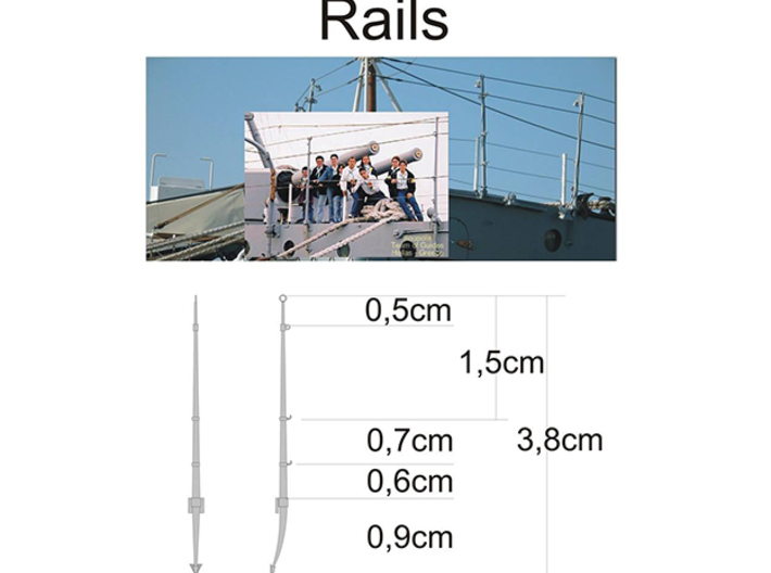 1/72 Rails Greek Cruiser Set x40 3d printed