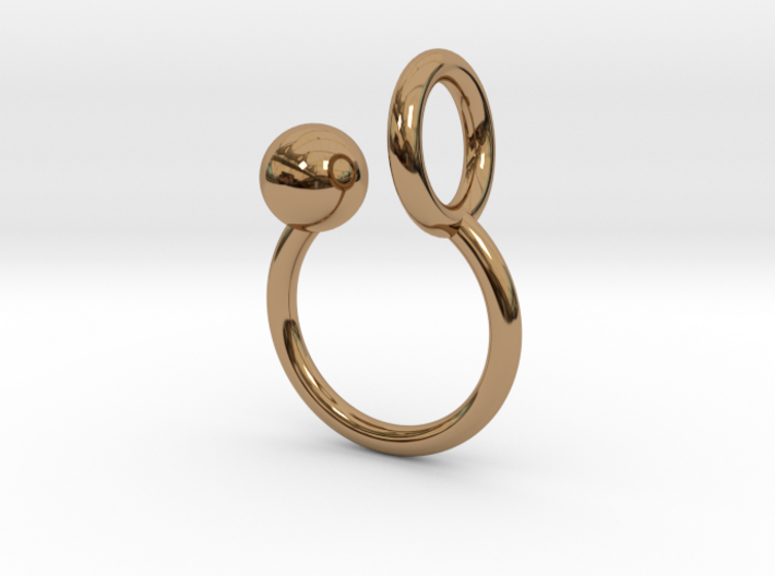 Ball HOOP Ring 3d printed