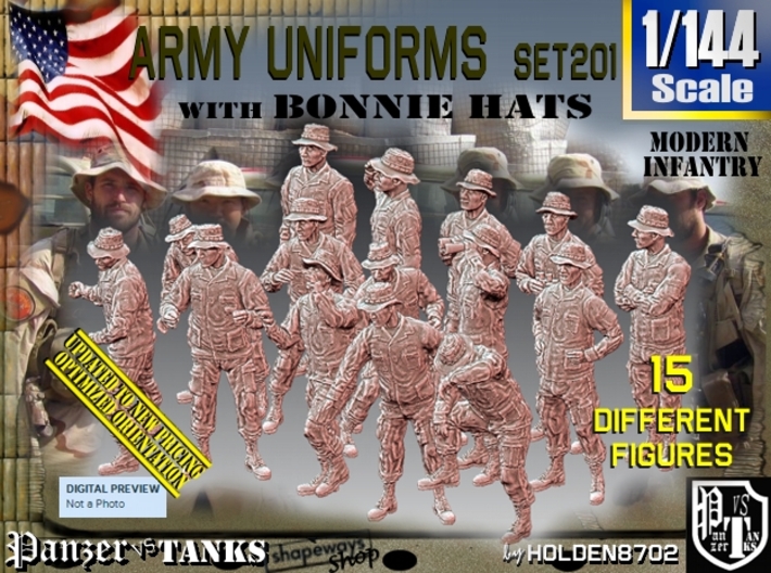 1/144 Modern Uniforms Bonnie Set201 3d printed