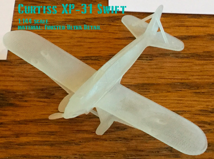 Curtiss XP-31 Swift 3d printed 