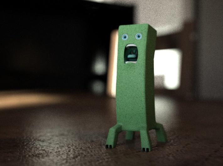 Creeped out Creeper 3d printed 