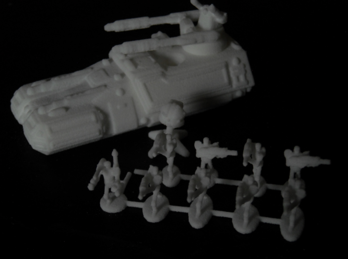 MG144-HE001 Herosine Droid Platoon (40) 3d printed Squad with Turma
