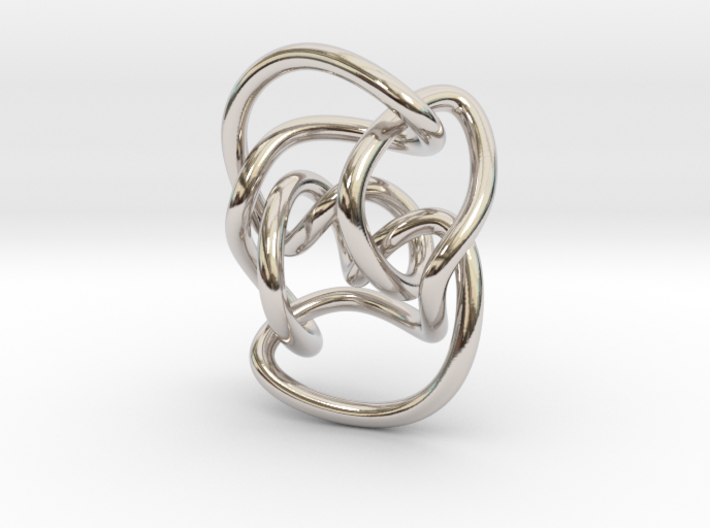 Knot 10₁₄₄ (Circle) 3d printed