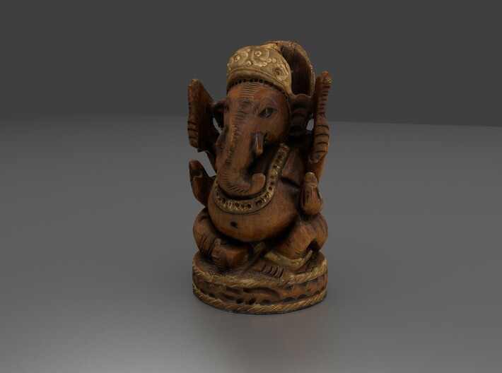 Ganesha - Wooden Figurine 3d printed 