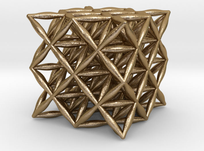 Flower Of Life 64 Tetrahedron Grid 1.2" 3d printed 