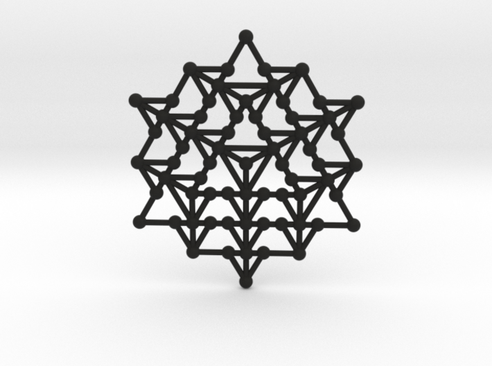 64 Tetrahedron Grid 3d printed