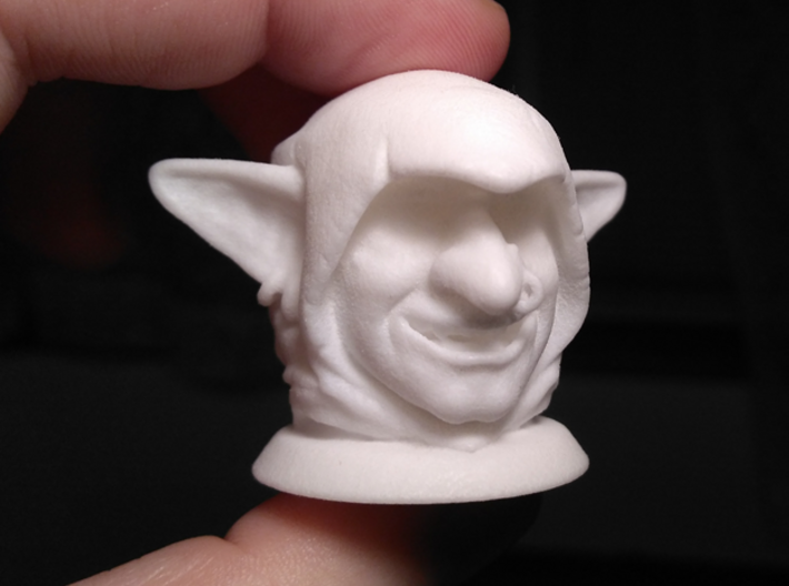Goblin Head, Board Game Piece 3d printed
