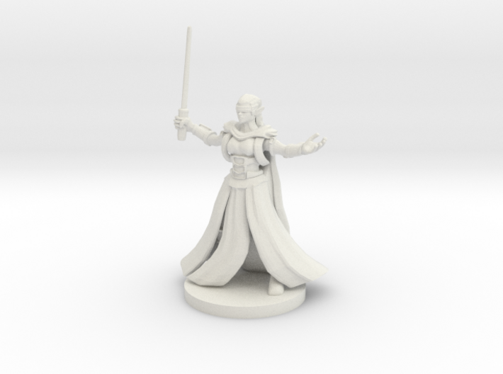 Blind Elven Sorceress 3d printed