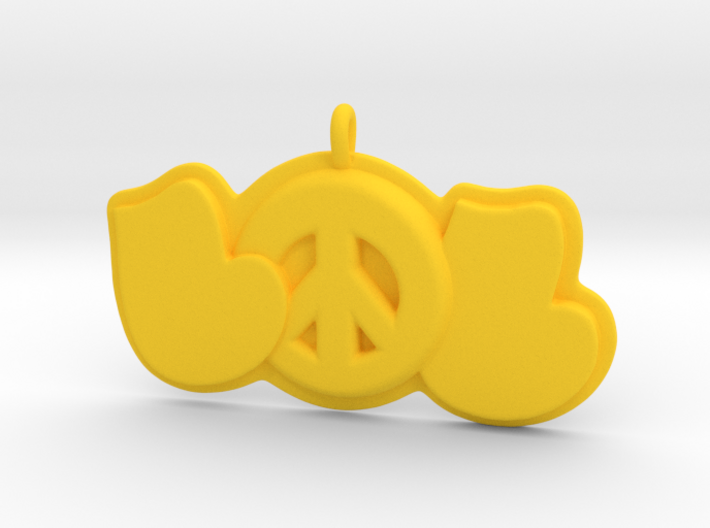 42 - LOL-Peace Sign 3d printed