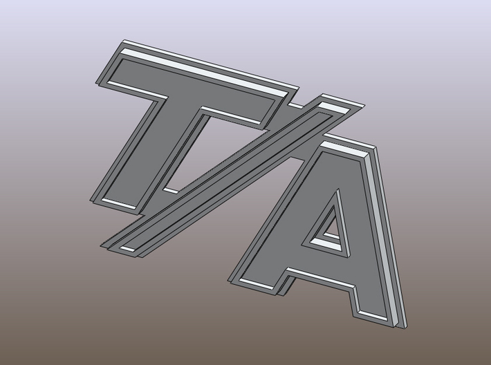 TA Badge Final 3d printed Challenger T/A bdge