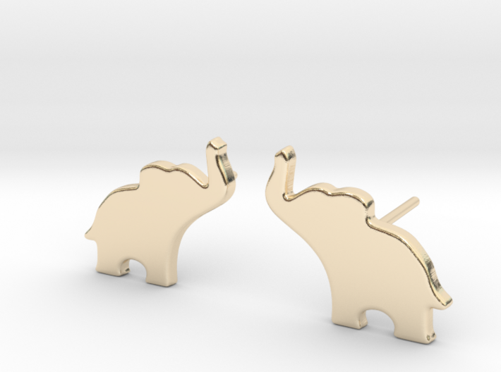 Elephant Earring 3d printed
