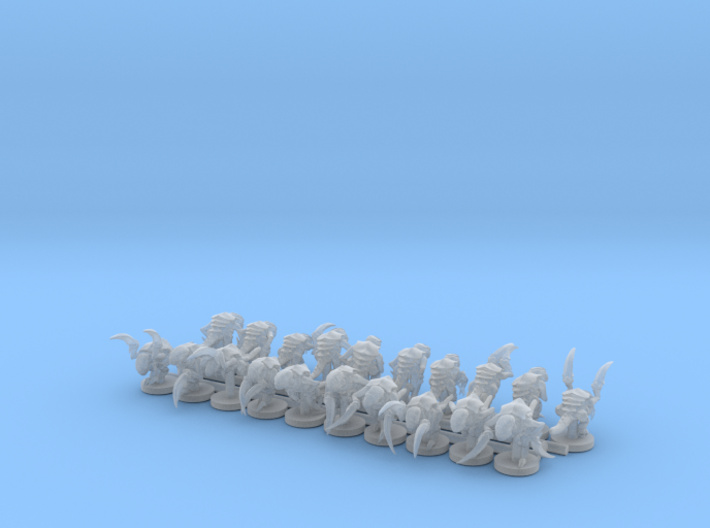 Alien Bug Claw Swarm 20 Models (for 8mm scale) 3d printed
