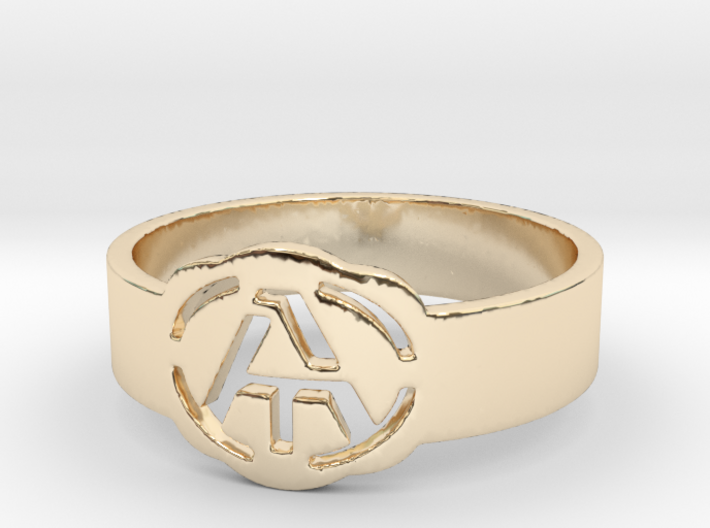 Atheism ring, unique ring, Atheist Jewelry, Atheis 3d printed