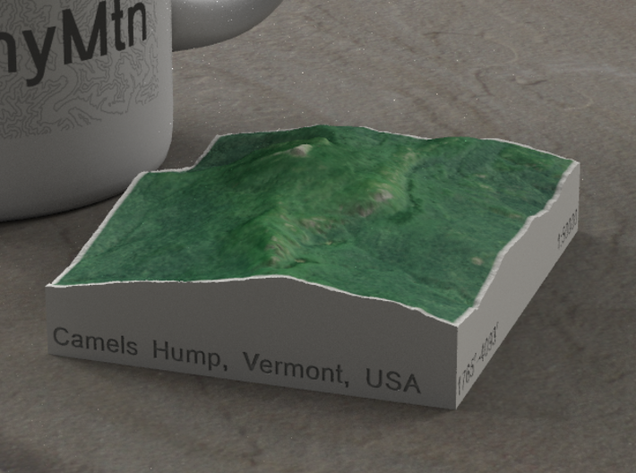 Camels Hump, Vermont, USA, 1:50000 Explorer 3d printed 