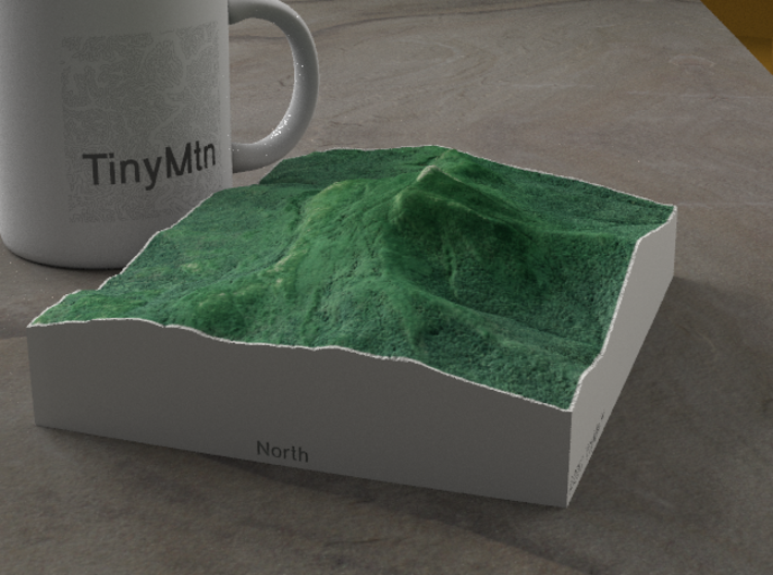 Camels Hump, Vermont, USA, 1:25000 Explorer 3d printed 