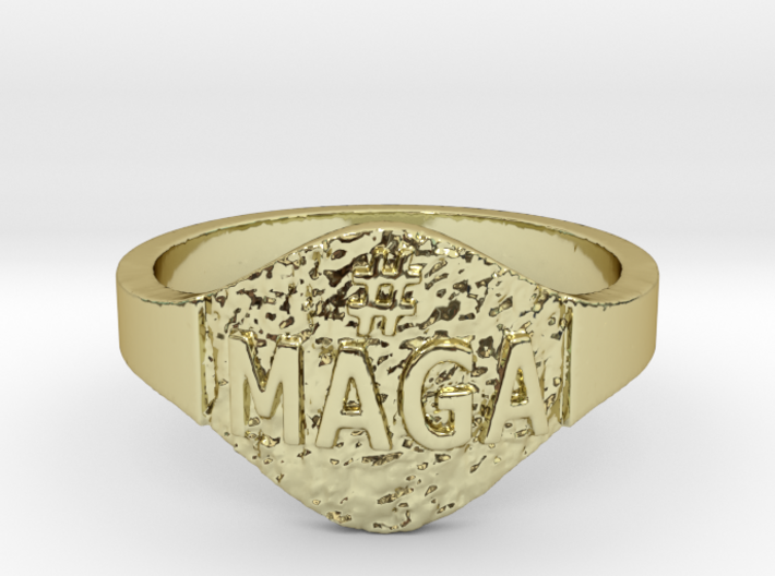 Maga Hashtag Ring 3d printed