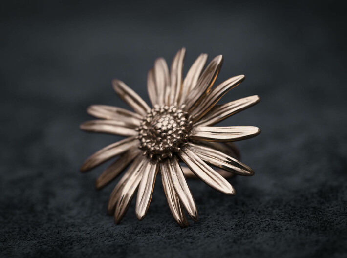 Daisy Ring 3d printed 