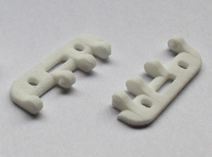 Snap Together 27mm x 15mm Micro Hinge 3d printed As Delivered - Unassembled