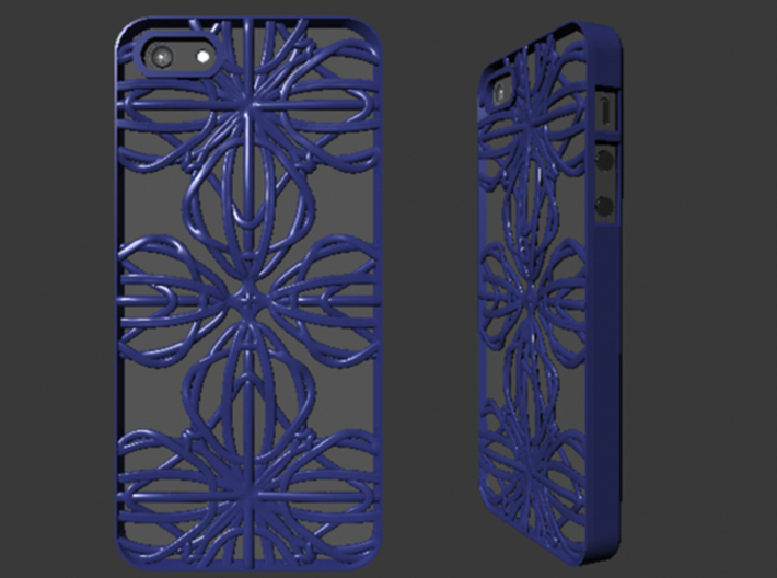 Fractal Iphone 5 Case 3d printed 