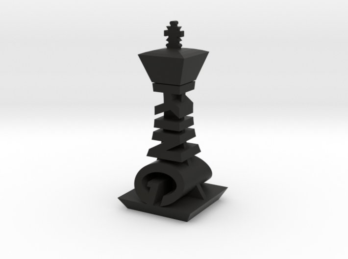 Modern Chess Set - KING 3d printed
