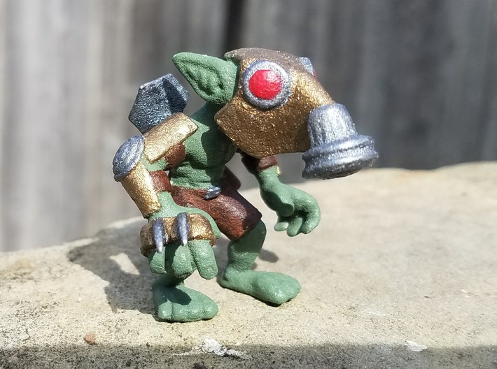 Gas Mask Goblin Trencher 3d printed