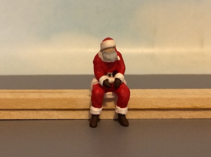 Santa Claus Sitting 3d printed 