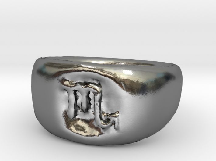 Scorpio Ring sz8 3d printed