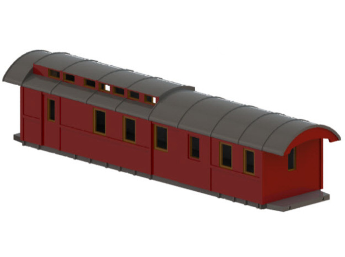 DFo5 - Swedish passenger wagon 3d printed CAD-model