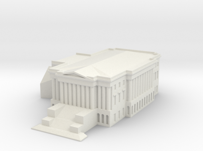 1/1000 U.S. Capitol Right Wing 3d printed