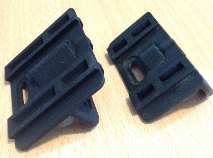 Gate Bracket 3d printed Printed part on the left, factory part on the right