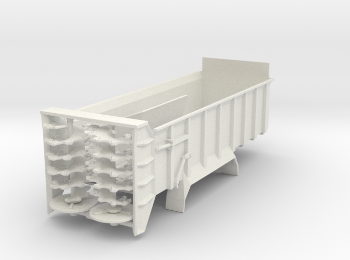 1/64 Scale Vertical Beater Manure Spreader Box 3d printed 