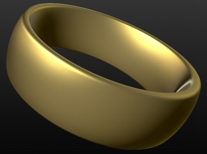 Wedding ring for male 21mm 3d printed