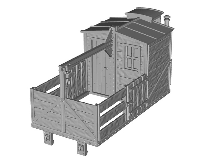 HOe-wagon07 - Crate of workshop wagon 3d printed 