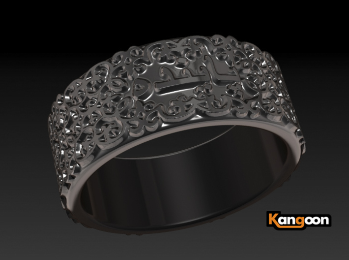 forever - Ring - unique - 3d printed preview render